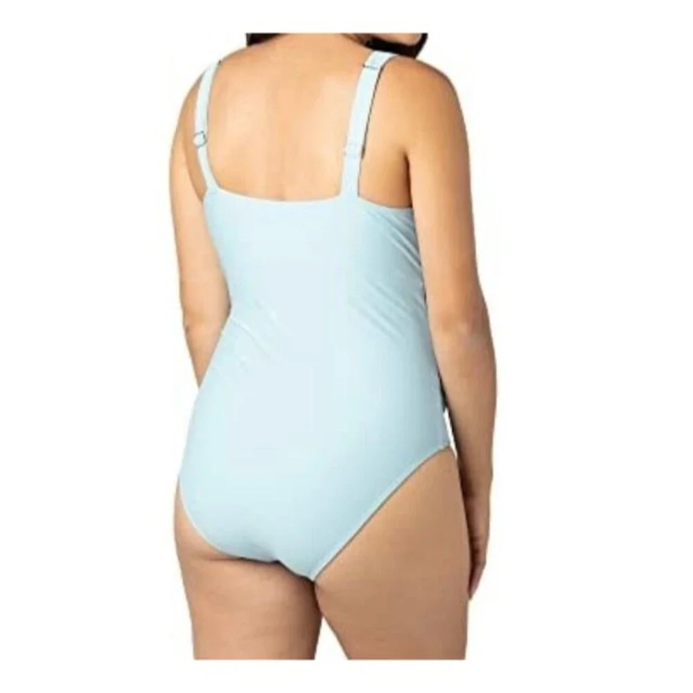Kindred Bravely Maternity Swimsuit Size M Light Blue New With Tags